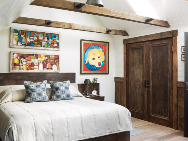 Reclaimed Wood Elements Add Rustic Style To Bedroom